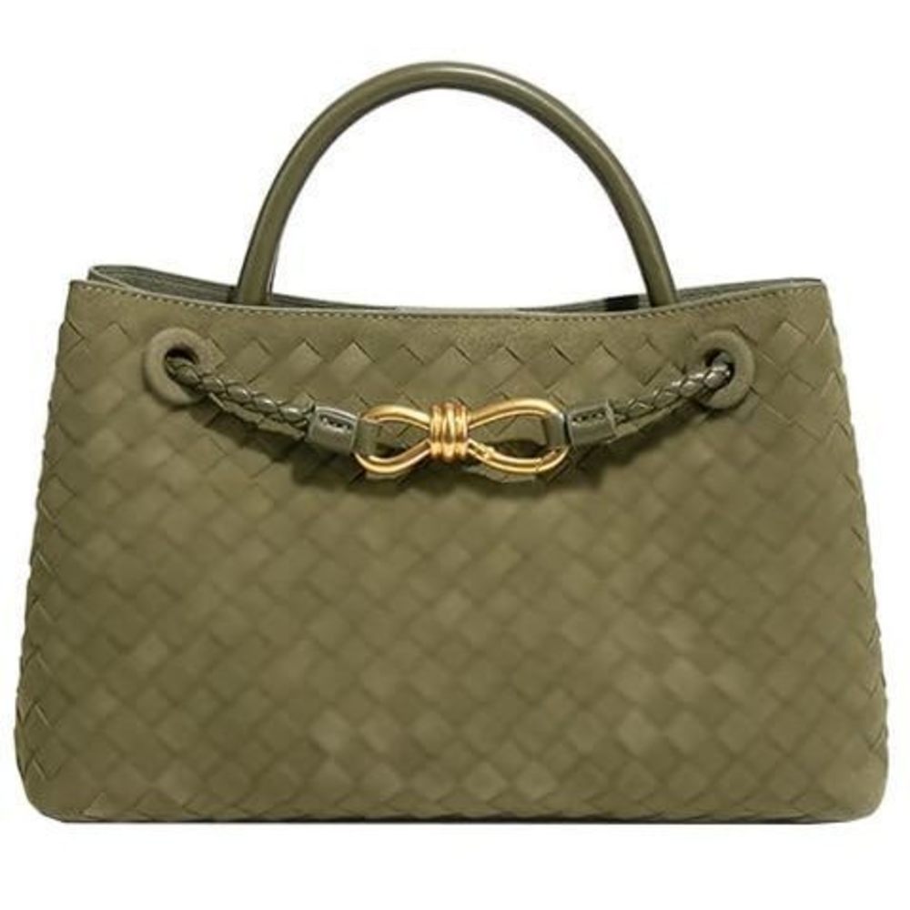 Suede Woven Tote Bag Pu Leather Crossbody Bag Shoulder Bag Casual :|